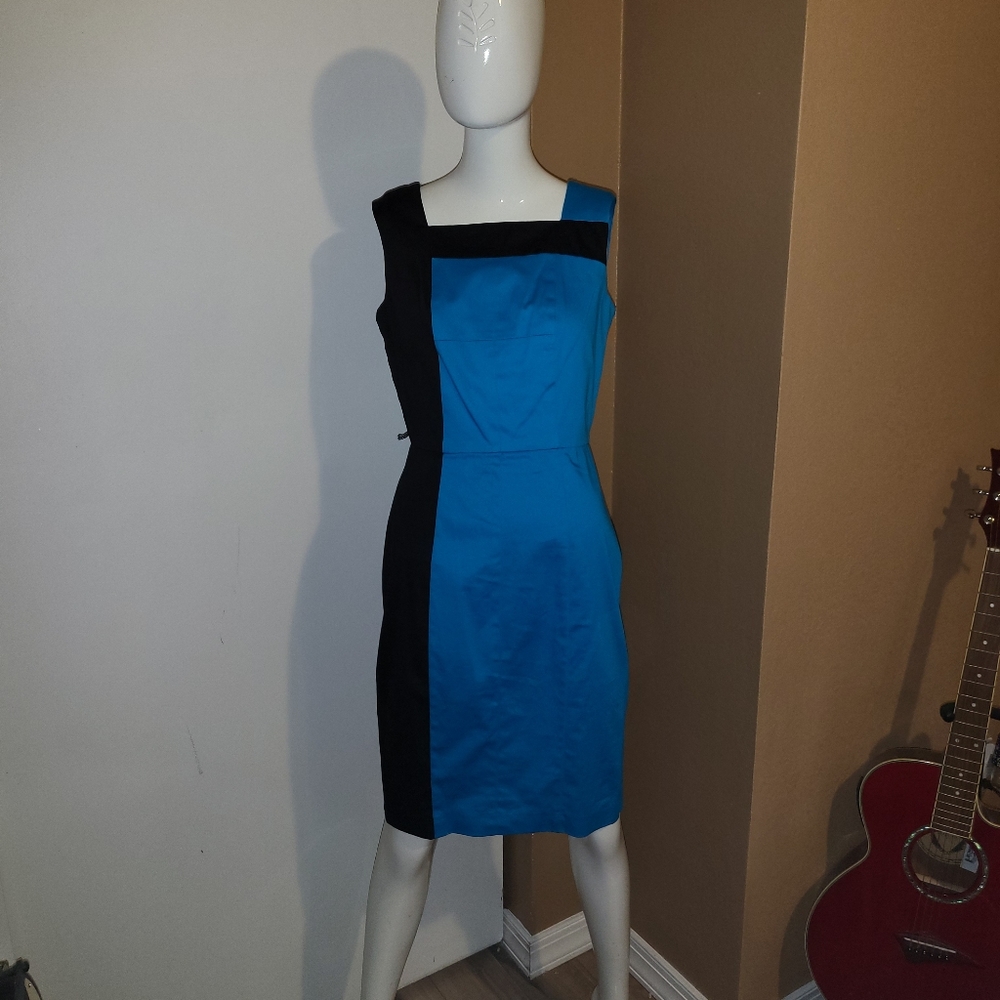 Calvin Klein Bright Blue & Black Dress